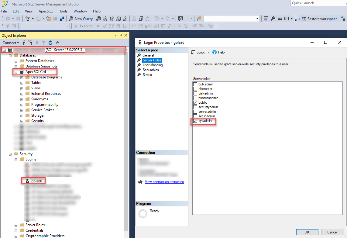 SQL roles